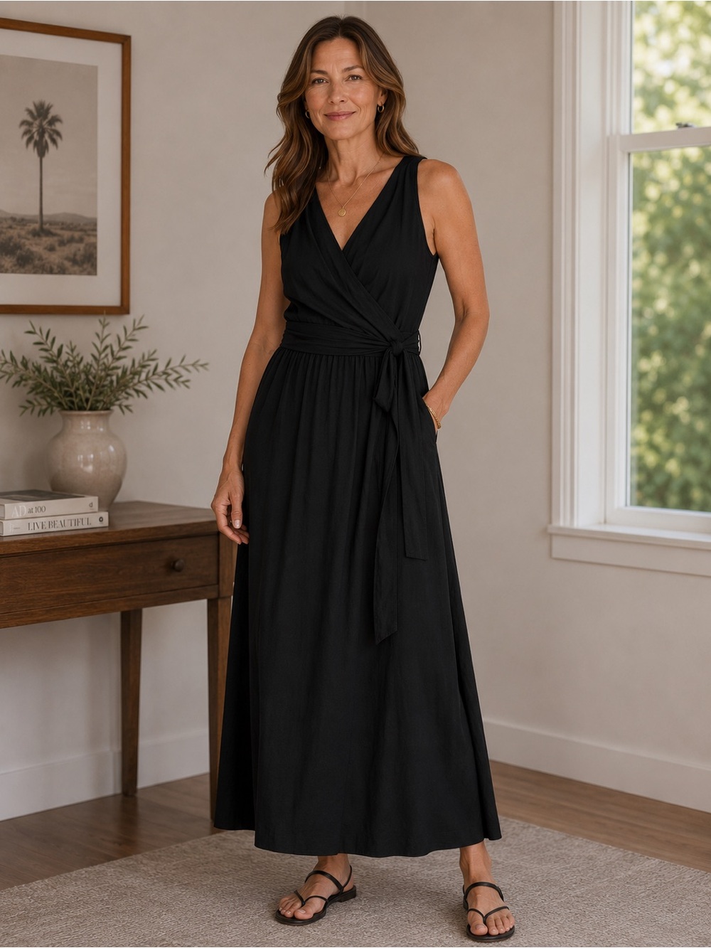 Vintage Black wrap dress
